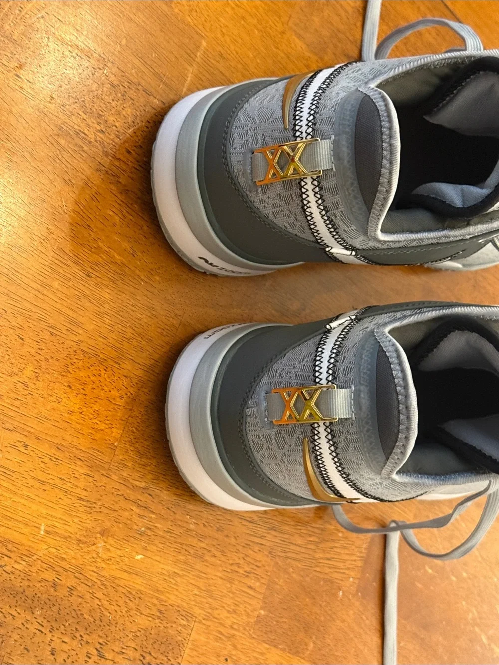 Nike Gray and Gold Basketball Sneakers size 15